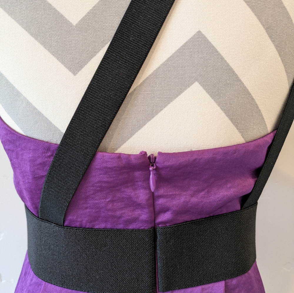 Bcbg Generation One Shoulder Open Back Dress Size… - image 5